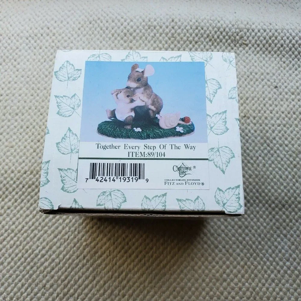 Charming Tails Mother Child Together Every Step of the Way Figurine Fitz Floyd - Picture 3 of 6